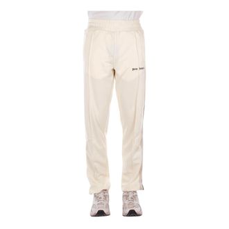 Palm Angels Training Trousers, male, Beige, Size: 2XS Classic Logo Track Pants