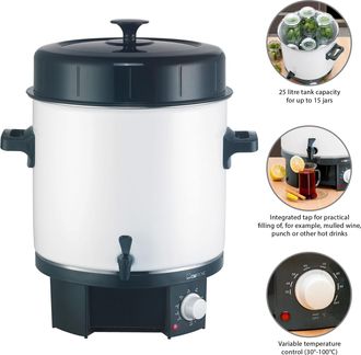 Clatronic Eka 3338 Distribuidor De Bebida Acero 25 Litros