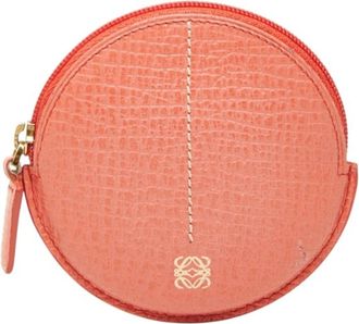 Loewe Pink Leather Coin Purse/Coin Case (Pre-Owned)
