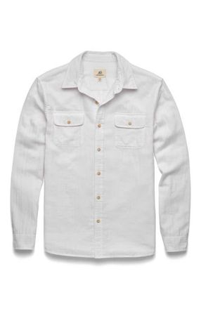 Surfside Supply Co. Zhu Double Gauze Shirt in White at Nordstrom, Size Xx-Large