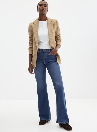 Yoga Jeans by Second Womens Alex bootcut jean Fit: Semi-flared leg, mid rise