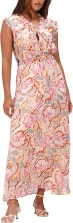 Suncoo Dames, Jurken, Veelkleurig, Maat: XS Linnen
