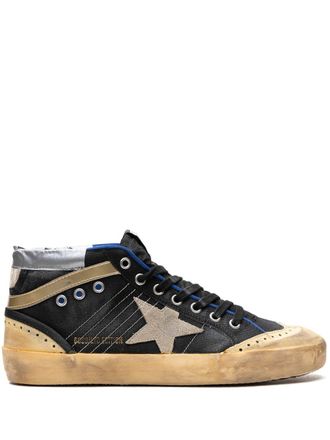 Golden Goose Sneakers Mid Star Black/Ice Vanilla/Gold - Nero
