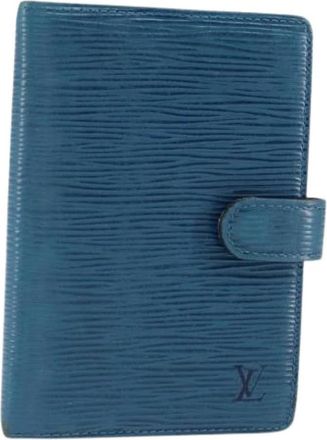 Louis Vuitton Pre-owned Leren Kantooraccessoire voor Thuis - Dames - Vintage Accessoires - Blauw - ONE Size - Leer - Vintage