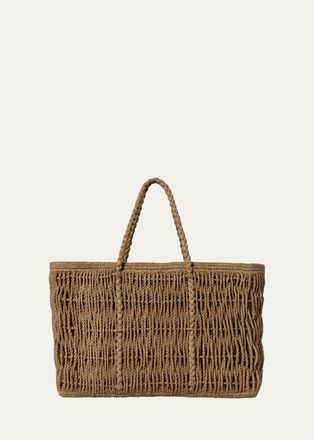 The Row Georgica Tote Bag in Woven Raffia