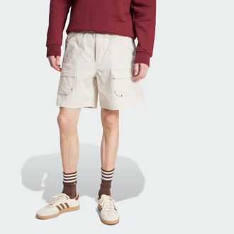 adidas Originals ADIDAS Originals Mens Premium Essentials Utility Cargo Shorts - Beige Polyamide - Size X-Small