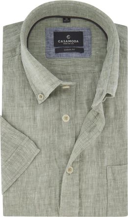 Casamoda Overhemd Casa Moda Casual fit lichtblauw gemeleerd borstzak