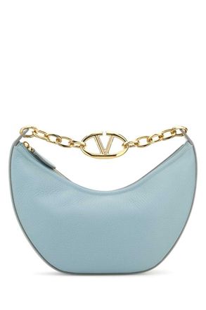 Valentino Garavani Light blue leather small Hobo VLogo Moon handbag