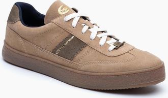 base Mens Base London Banksy Leather Mens Sand Trainers - Brown - Size: 11
