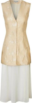 Stine Goya Maxi Dresses, female, Beige, Size: XS Maxi Dresses