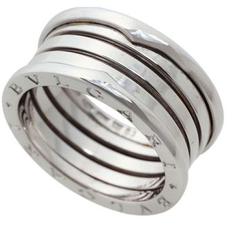 Bulgari White Gold White Gold (18K) Band Ring (Pre-Owned)