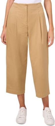 Halogen Pleated Front Barrel Leg Twill Pants in Camel at Nordstrom Rack, Size X-Large