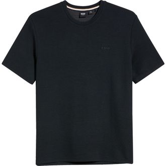 BOSS Rib Lounge T-Shirt in Black at Nordstrom, Size Xx-Large
