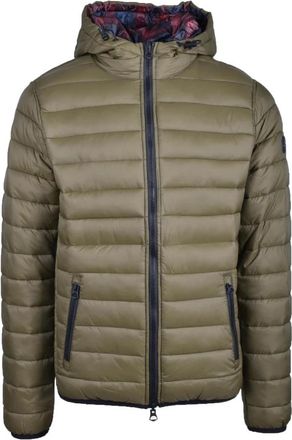 U.S.Polo Association Nylon Puffer Jas - Heren - Winterjassen - Groen - M - Nylon - Jassen