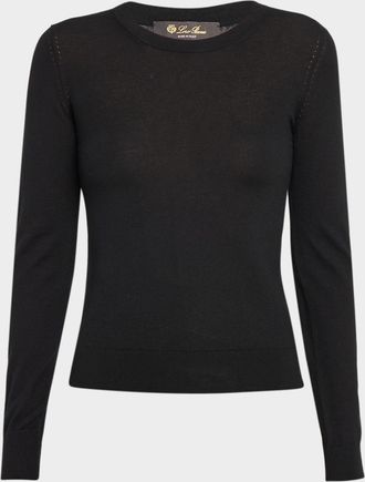 Loro Piana Long-Sleeve Cashmere Sweater