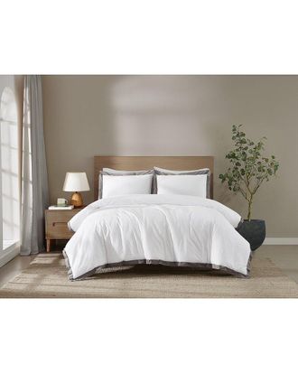 Brooklyn Loom Cotton Hotel Border Comforter Set