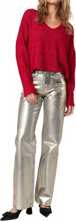 John & Jenn Romy Lightweight Sweater In Holly