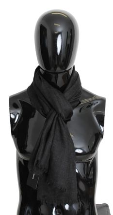 Dolce & Gabbana Sjaal Grijs Kasjmier Mannen Winter Nek Wikkel Sjaal