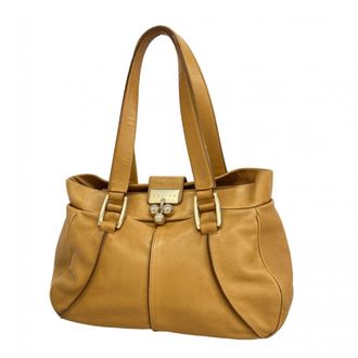 Celine Light Brown Leather Tote Bag (Pre-Owned)