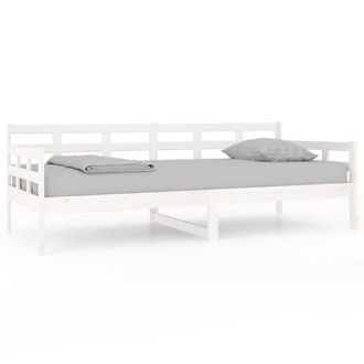 Berkfield Home Day Bed White Solid Wood Pine 90x200 cm