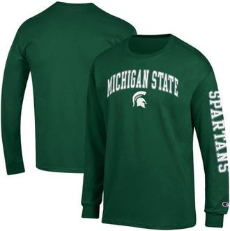 Champion Mens Champion Green Michigan State Spartans Arch Over Logo 2-Hit Long Sleeve T-Shirt at Nordstrom, Size Xx-Large