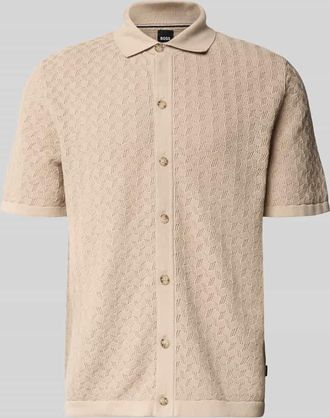 HUGO BOSS Relaxed Fit Freizeithemd aus reiner Baumwolle Modell NAPPO in Beige, Gr&ouml;&szlig;e XXL