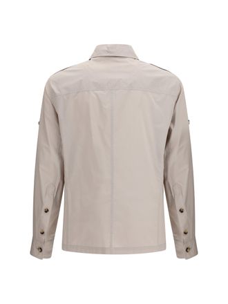 Brunello Cucinelli Mens Waterproof Jacket Recupero Capi Cotton; Polyamide