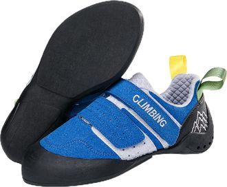 Generic Outdoor Lightweight Bouldering Climbing Training Shoes for Women - Anti-Slip Rubber Gym Sports Climbing Shoes for Men (Blue,8.5)