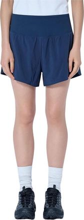 Hoka One One Glide 3.5 Shorts - Dames - Korte sportbroeken - Blauw - L - Polyester - Fitness