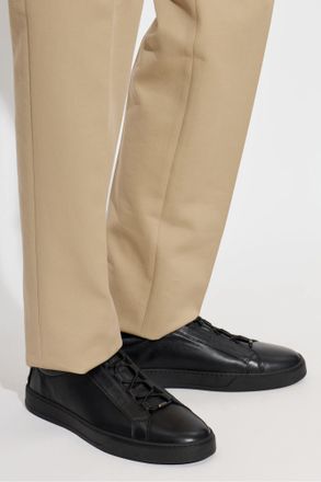 Tod's Leather Sports Shoes, Mens, Black