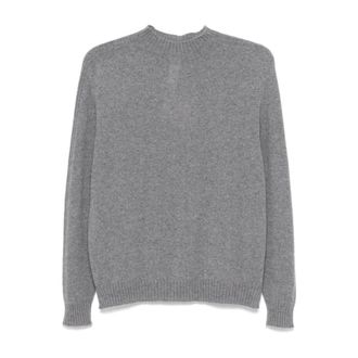 Twinset Middengrijze Coltrui Sweater - Dames - Ronde hals truien - Grijs - S - Truien & Vesten