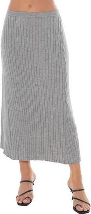 Tash And Sophie Pleated Sweater Skirt in Heather Grey at Nordstrom Rack, Size X-Large
