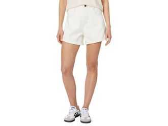 Levi's HW Mom Shorts Contrast Stitching Womens Jumpsuit & Rompers One Piece Ecru Ethos : 34, Cotton