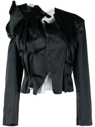 Comme Des Garçons Gelaagde blazer - Blauw