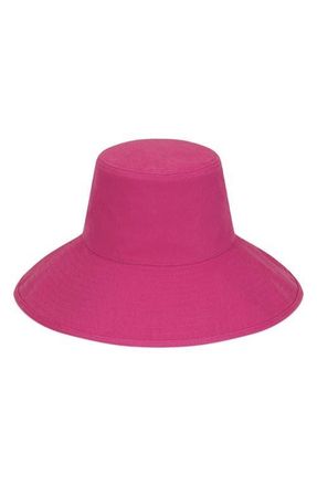 Lack of Color Holiday Cotton Canvas Bucket Hat in Fuchsia at Nordstrom, Size Medium