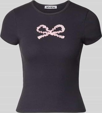 Review T-Shirt mit Rundhalsausschnitt in Dunkelblau, Gr&ouml;&szlig;e XL