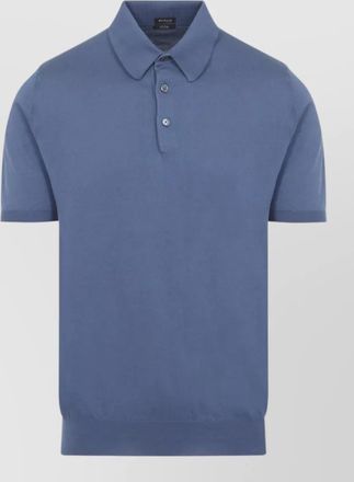 Kiton cotton polo shirt pointed collar
