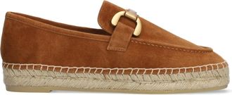 Bibi Lou Bruin leren zomer mocassin schoenen - Dames - Espadrilles - Bruin - 39 EU - Leer - Schoenen