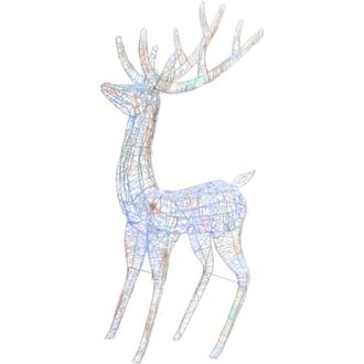 vidaXL Reno Navide&ntilde;o Acr&iacute;lico Xxl 250 Leds De Colores 180 Cm Vidaxl