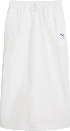 Puma Moderne Gele Ritsrok - Dames - Midirokken - Wit - S - Rokken