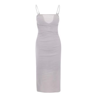 Patrizia Pepe Patrizia Pepe, Midi Dresses, female, Gray, Size: M Abito Dress