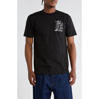 Obey Studios Catalogue Cotton Graphic T-Shirt in Black at Nordstrom Rack, Size Medium