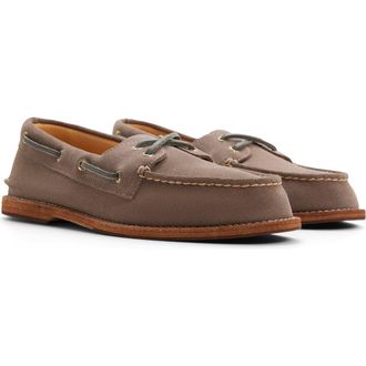 Sperry Top-Sider The Gold Cup Prescott Authentic Original Boat Shoe in Grey at Nordstrom, Size 10