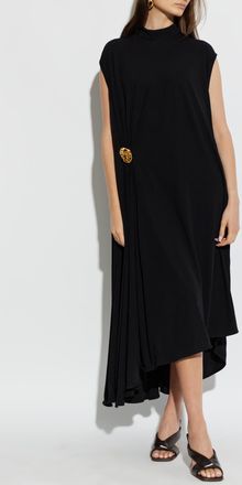 Bottega Veneta Dress With Appliqu&eacute;, Womens, Black