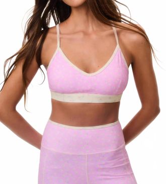 LoveShackFancy Jolanda Bra In Polaroid Rose