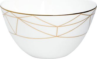 Prouna Gem Cut Gold 6 Inch Cereal / All Purpose Bowl in White at Nordstrom