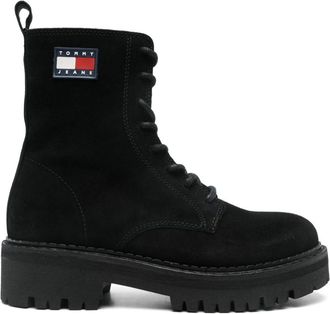 Tommy Jeans Stivali in pelle scamosciata - Nero