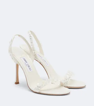 Jimmy Choo London Jenn embellished slingback sandals