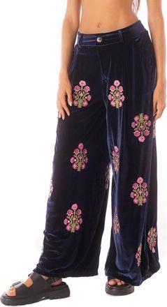 Maaji Bouquet Bliss Stella Cover-Up Pants in Dark Blue at Nordstrom Rack, Size Medium