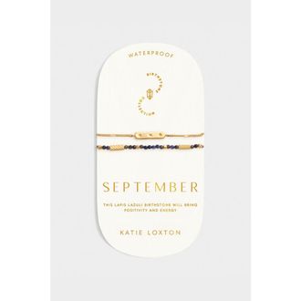 Katie Loxton Birthstone Bracelet September in Lapis Lazuli at Nordstrom